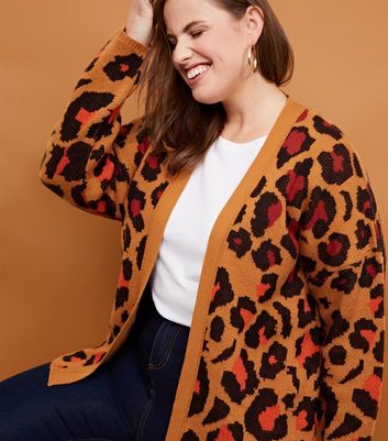 new look leopard cardigan