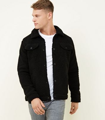 Men's Black Borg Western Jacket New Look shop for Men's Black Borg Western Jacket New Look at Shopo