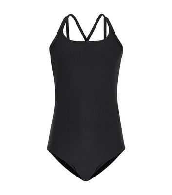 Showudesigns Mädchen Badeanzug Einteiler - Überkreuzte Träger Für Pool & Strand