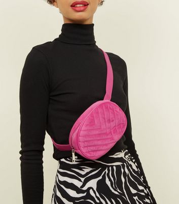 hot pink belt bolsa