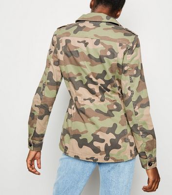 Camo jacket womens new cheap look