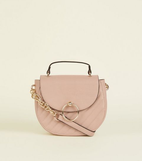 Cross Body Bags Chain Across New Look Quilted Mini Saddle Bag