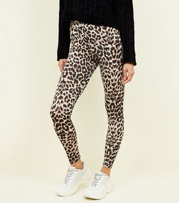 Brown Leopard Print Leggings New Look