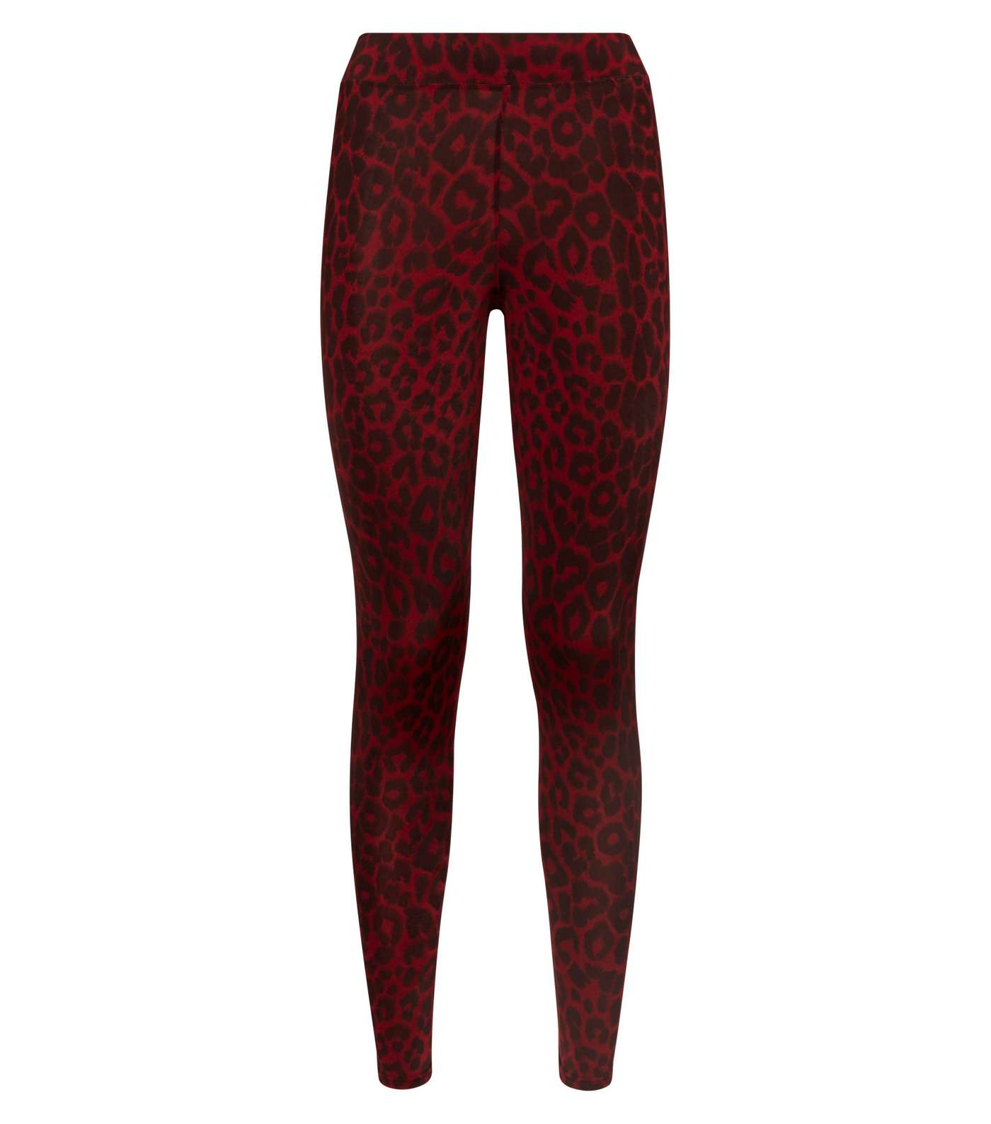 Red Leopard Print Leggings Image 4