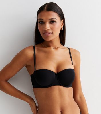 black strapless bra