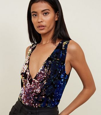 sequins body suit