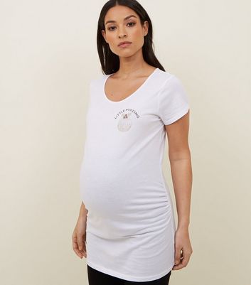 white t shirt maternity