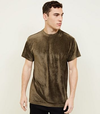 t shirt en velour homme