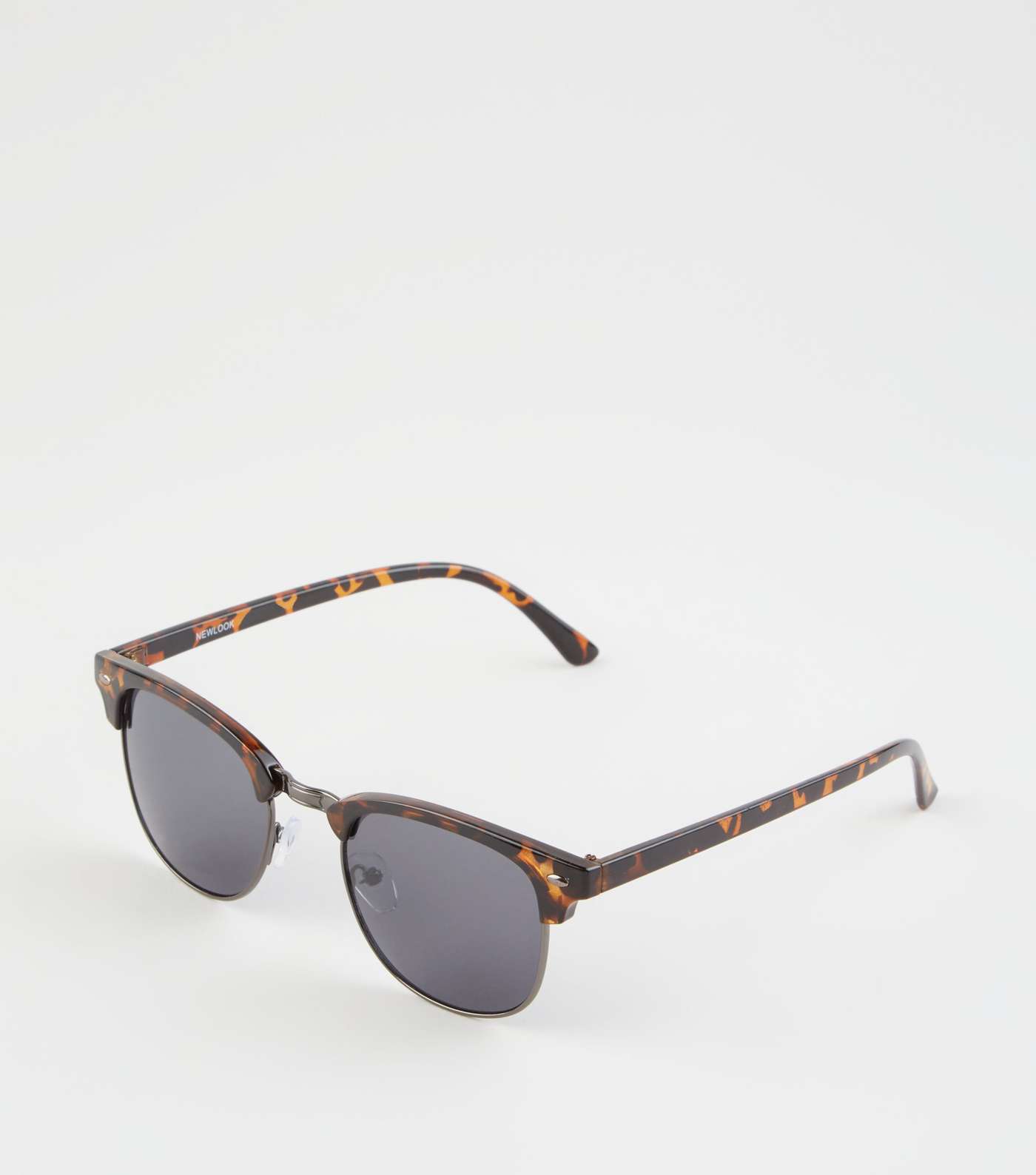 Brown Faux Tortoiseshell Retro Square Sunglasses