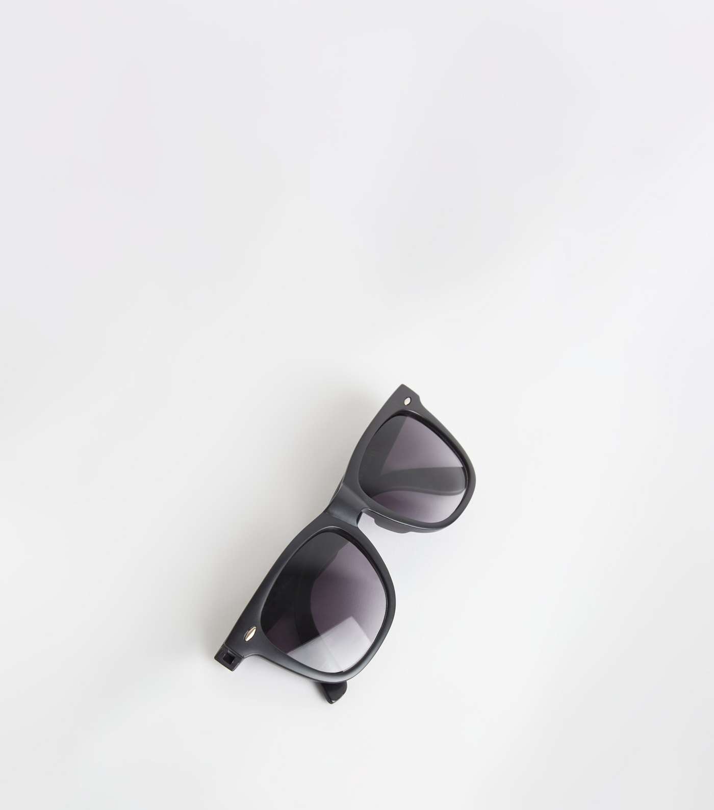 Black Matte Square Sunglasses Image 4