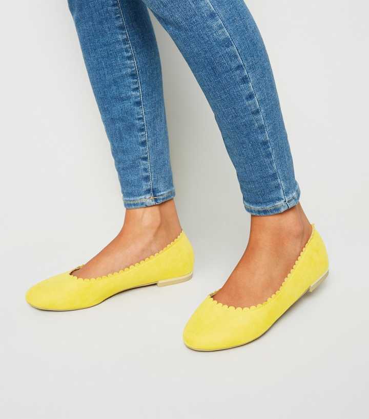 yellow ballet pumps uk