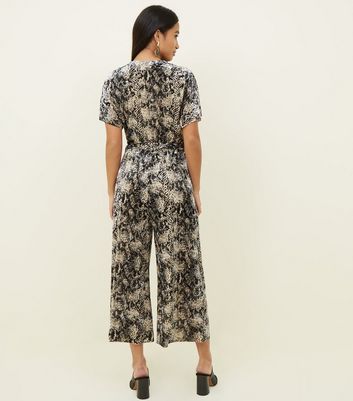 new look snake print jumpsuit