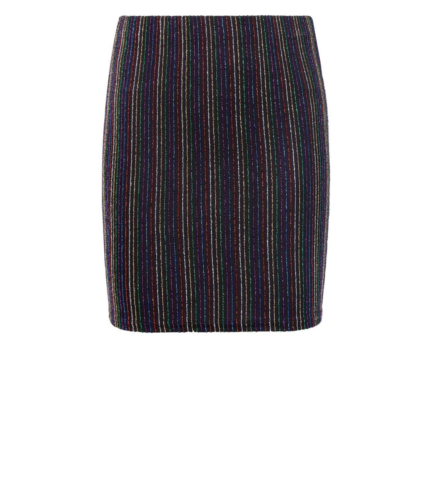 Girls Rainbow Glitter Stripe Tube Skirt  Image 4