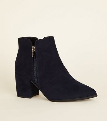 new look navy boots