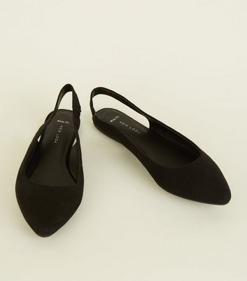 new look wide fit flat shoes