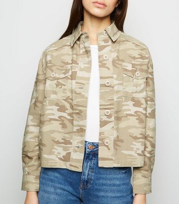 camo denim jacket new look