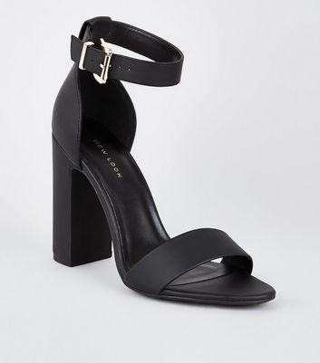 black block heels new look