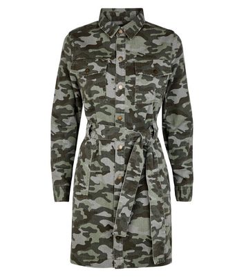 camouflage dress new look