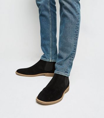 new look suede chelsea boots