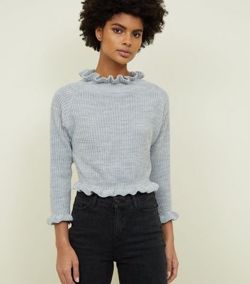 Frill trim jumper hotsell