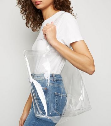 cabas plastique transparent