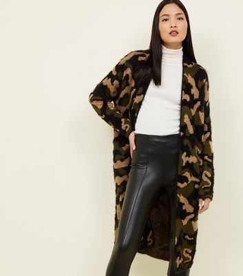 Long hot sale camo cardigan