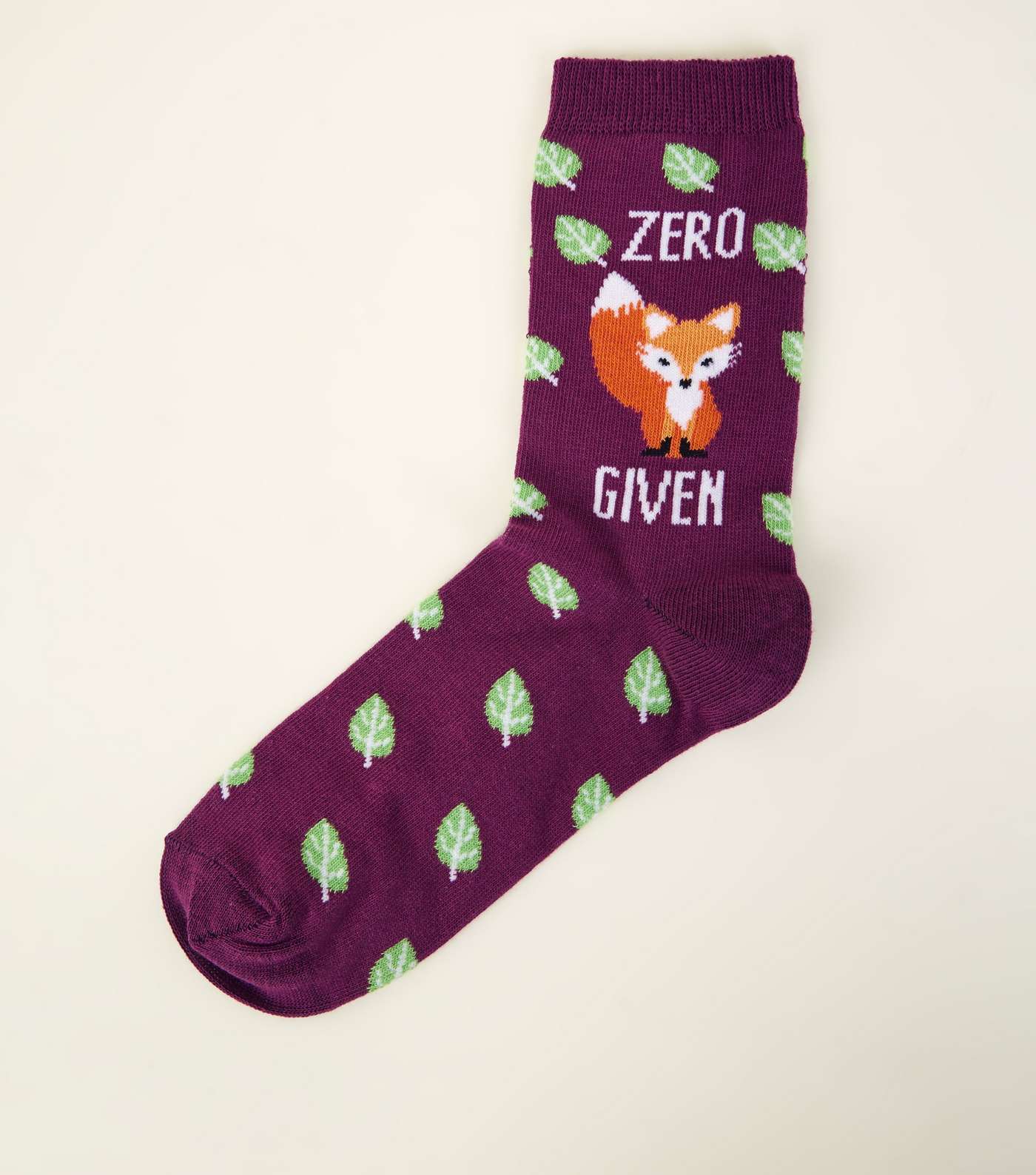 Purple Zero Fox Given Socks 
