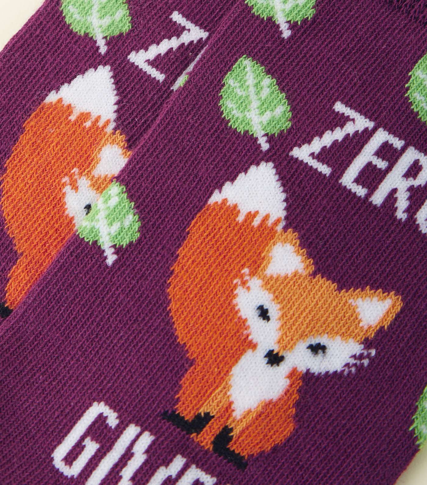 Purple Zero Fox Given Socks  Image 3