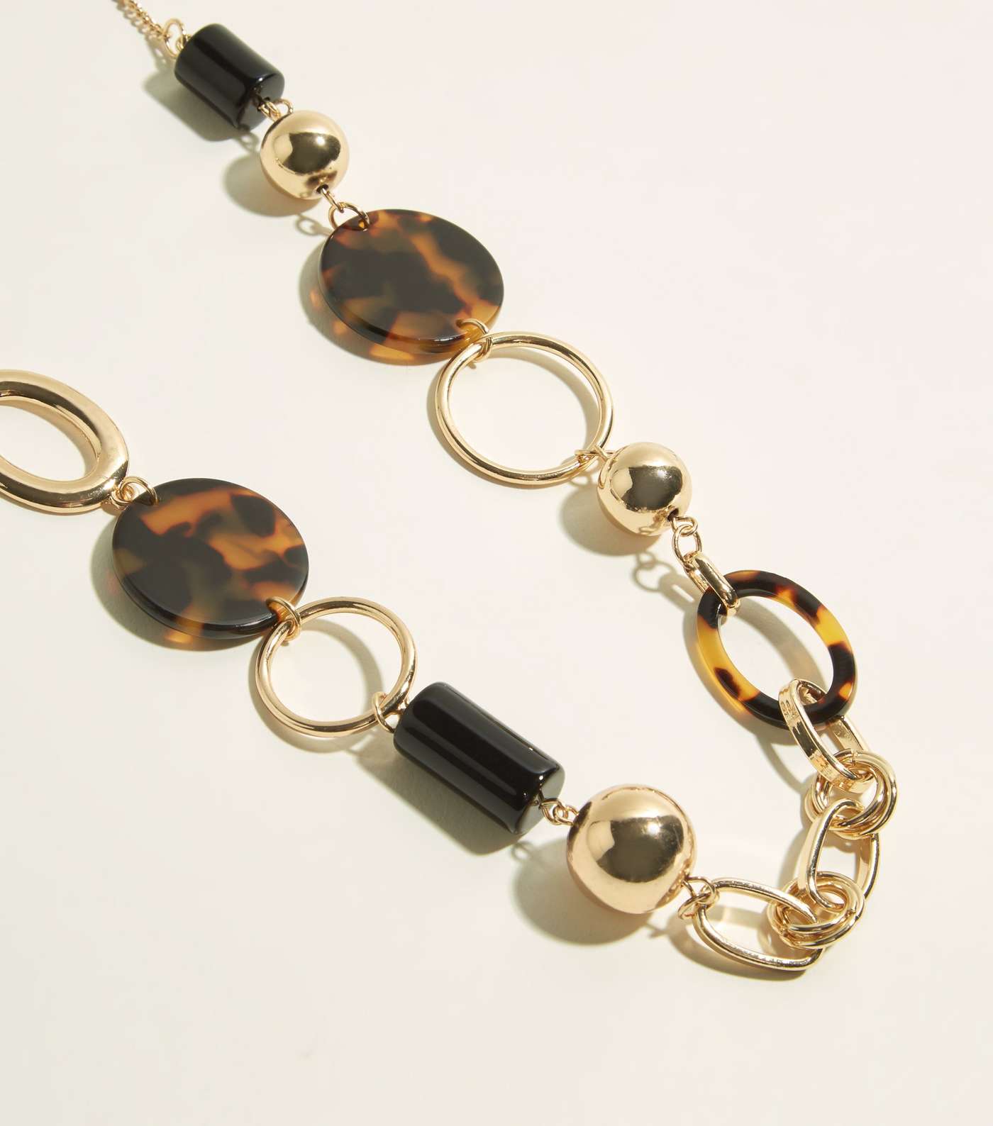 WANTED Gold Resin Linked Long Necklace Image 3