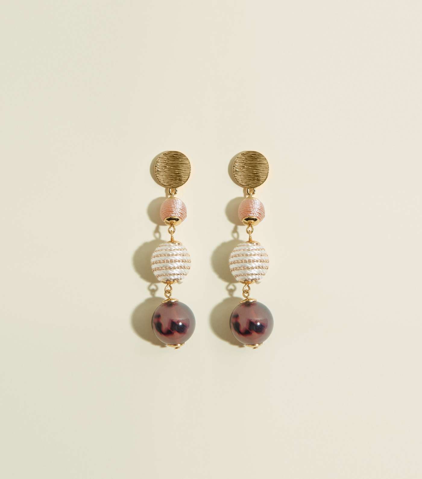 WANTED Multicoloured Wrapped Bead Drop Earrings