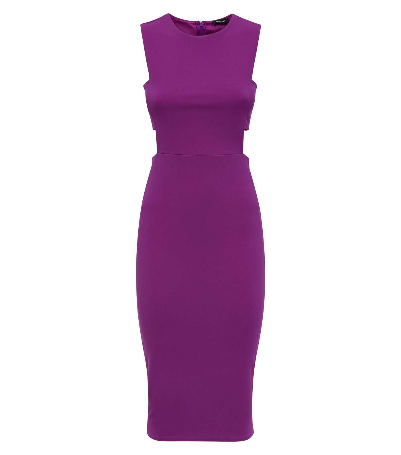 Purple Cut Out Midi Dress Image 4