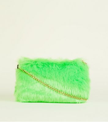 neon green purse