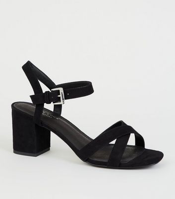 Black sandals heels outlet comfortable