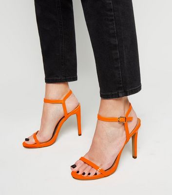 new look shoes orange