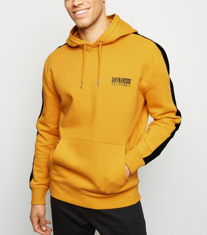 Gelber Kapuzenpullover Mit Aufgestickter San Francisco Aufschrift New Look