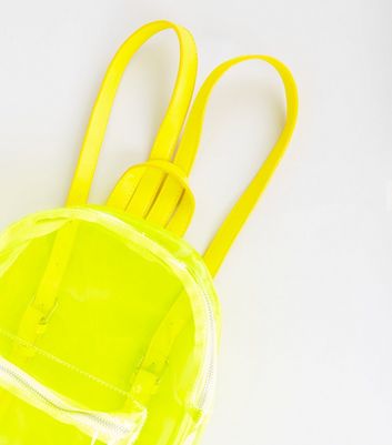 colored clear backpack