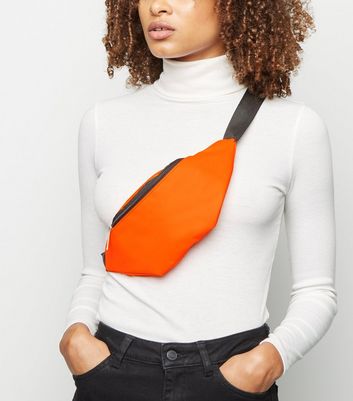 neon orange bum bag