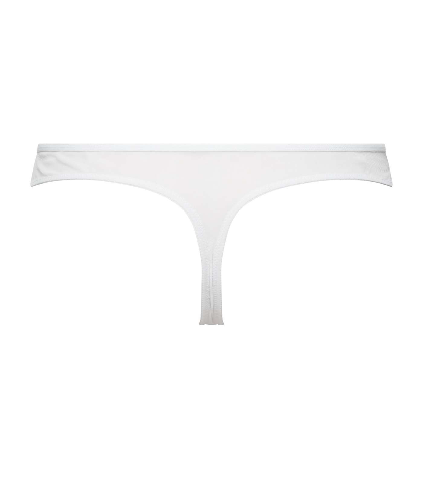 White Broderie Thong  Image 5