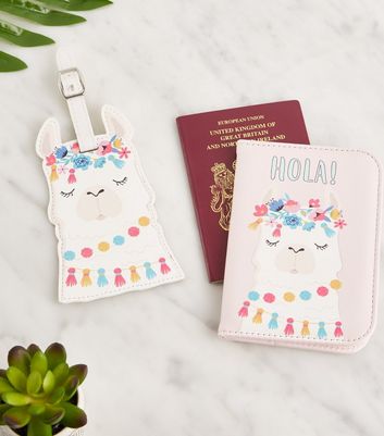 llama luggage tag