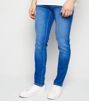 Mid Wash Skinny Stretch Jeans 