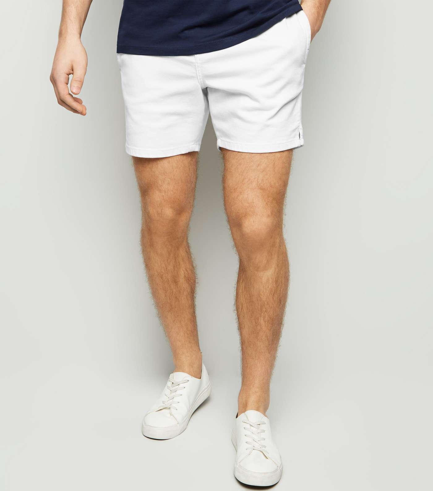 White Drawstring Shorts