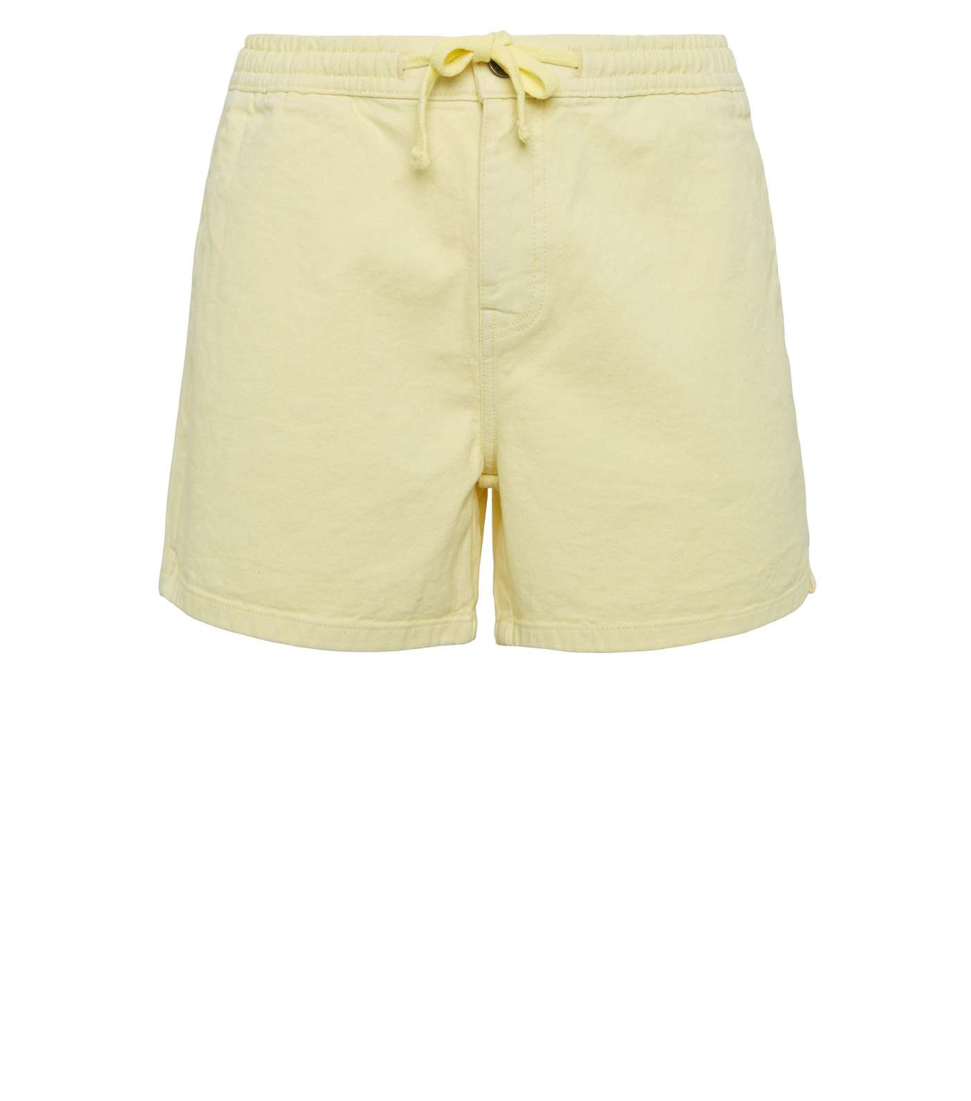 Pale Yellow Drawstring Shorts Image 4