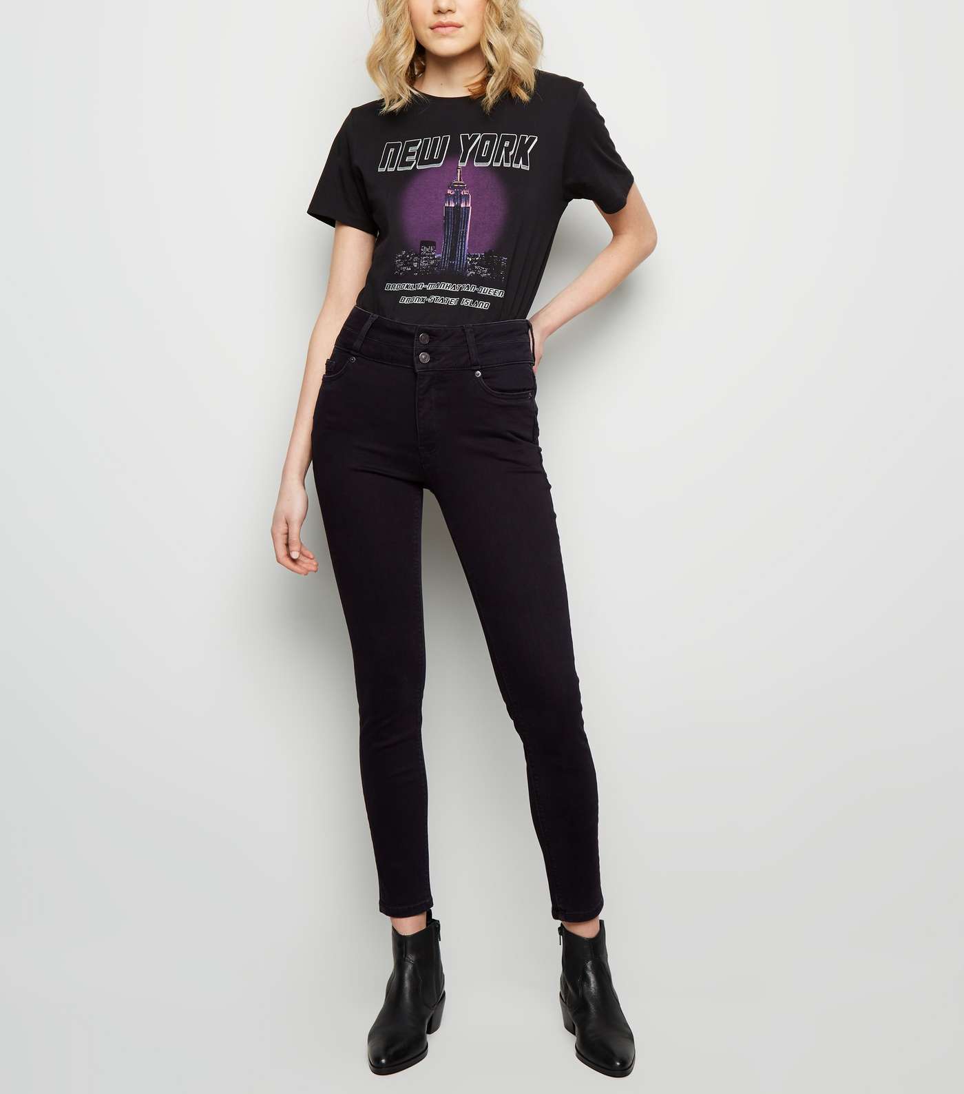 Black High Waist Skinny 'Lift & Shape' Jeans