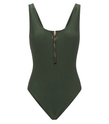 New look khaki swimsuit online