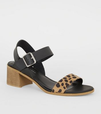 new look leopard print wedges