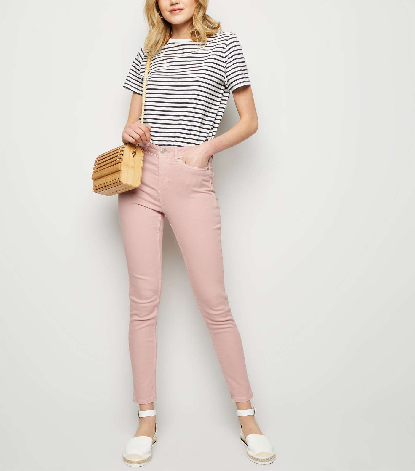 Pink High Waist 'Lift & Shape' Skinny Jeans