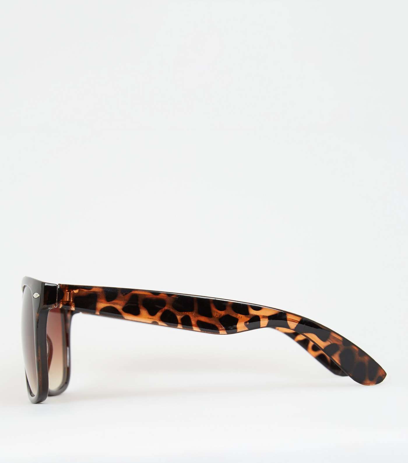 Dark Brown Faux Tortoiseshell Sunglasses Image 4