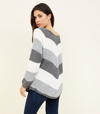 chevron stripe jumper