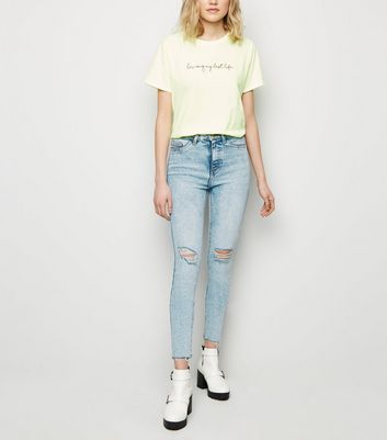 new look acid wash jeans