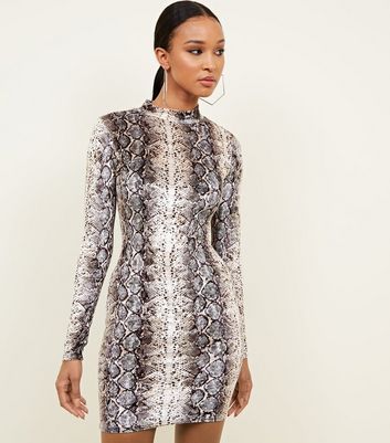 new look snakeskin dress